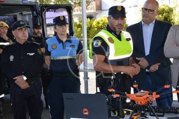 La Policía Local de Telde presentó este viernes su Unidad de Drones (Foto TA)